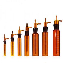 실험실 갈색 유리 충격 흡수 장치 병 10ml/25ml/50ml/75ml/100ml/125ml/250ml 튜브 가스 샘플링 1 개/묶음, 250ml