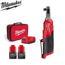 [밀워키] 12V FUEL / 3.0Ah 하이스피드 임팩트 라쳇_3/8인치 M12 FHIR38-302B, [밀워키] M12 FHIR38-302B 세트