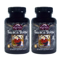 Dragon Herbs 드래곤 허브 타오 인 어 보틀 450mg 60 캡슐 2병 돌나물 잎 은행 가시오가피 뿌리 황기뿌리 오미자열매 인삼추출물 함유, 2개