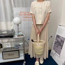 마르쉐백 프랑스 모로코 라피아 라탄백 그물 짜임 여름 왕골 가방 소가죽 토트백
