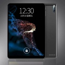 태블릿 2022 10 인치 안드로이드 9.0 os 태블릿 pc 옥타 코어 6gb ram 128gb rom 4g lte fdd 태블릿 ips 1280x800 화면, 회색