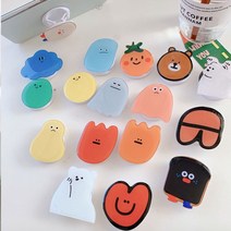 핸드폰 그립 귀여운 스마트톡 6종 거치대 유령, 노랑이CM002265