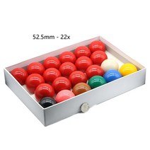 당구 포켓볼 공 용품 표준 크기 52.5mm 스누커 세트 22x 2-116inch 키트, 한개옵션0, 1개