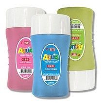 티티경인 아쿠아 물감 220ml 대용량물감 수채화물감*2개입, 보라색+M2유성매직랜덤1개증정