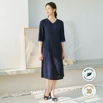 [돌실나이] 풍기인견 생활한복 여성 미디 원피스 IN22D460