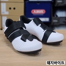 피직 템포 R5 파워스트랩 화이트/블랙 로드 클릿 슈즈 신발 / 돼지바이크, 38(243.5mm)