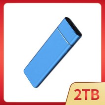 휴대용 M.2 SSD 1 테라바이트 HD 외장 솔리드 스테이트 하드 드라이브 USB3.1 고속 유형-C 저장 장치 노트, 30 Blue 2TB