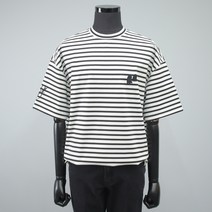 지오송지오 ZE5TS803_WH 미장트로프 트윈 고스트 티셔츠 스트라이프