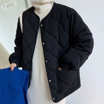 누빔 여성 숏 패딩 점퍼 겨울 자켓 데일리