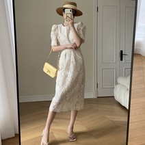 여성 자수 레이스 피로연 원피스 상견례 돌잔치 맘 원피스