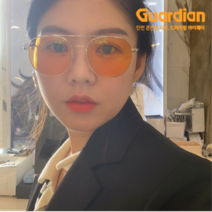 안경원 직접 판매 야간운전 밤운전 눈부심 블루라이트 차단 가디안 선글라스 안경, 로즈골드, Y1
