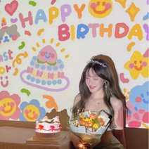 1+1생일빔 본체1+칩2 세트 미니 프로젝터 홈 축하 파티 캠핑 기념일 선물, 3.피치케이크
