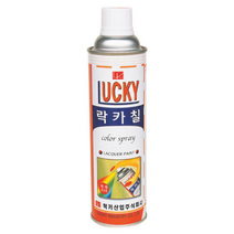 럭키 락카스프레이 형광락카 페인트 윤활방청제 녹방지스프레이 형광도료 칼라락카, 장비색, 420ml, 1개