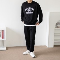 스타일에스 남여공용 유니버시티 맨투맨 조거팬츠 트레이닝세트