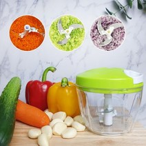 30초 만능 야채 고기 다지기 (대) 900ml 수동 믹서기 마늘가는기계 다지기 윤스테이 커팅기 박서준 정유미 차퍼 스핀