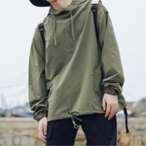 운동 캠핑 여행 남성 바스락 후디 아노락 후드티 3색