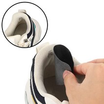 구두 운동화 발 뒤꿈치 뒷꿈치 까짐 보호 수선 패드 대 보호 까짐 발, 블랙, 1개