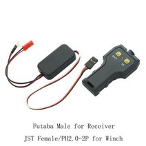 스케일 RC 윈치 무선 원격 컨트롤러 복구 후크 1/10 크롤러 자동차 TRX4 TRX6 SCX10 랭글러 CC01 TF2 D90 YK4082 ZP1001, Controller 1