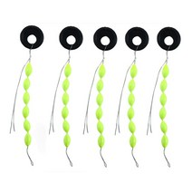 30Pcs/5 팩 낚시 플로트 6 1 문자열 유형 7 별 폼 공간 콩 라인 스토퍼 부표 태클 액세서리, 02 M Green