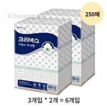 크리넥스 천연펄프 각티슈 디럭스 무늬향, 6개입, 1개
