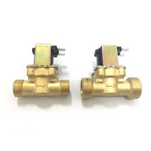 EBOWAN 유량 스위치 G1/2 '황동 솔레노이드 밸브 N/C 12v 24v 220v G3/4' 온수기 용, 02 3/4