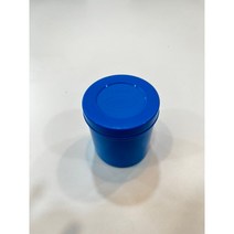 플라스틱 위생통 원형솜통 8cm 파란색, 1개, 소형(블루)
