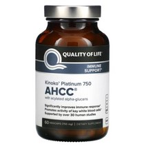 Quality of Life Active Hexose Correlated Compound 750mg 키노코 플래티넘 60캡슐, 750 mg