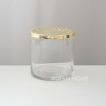 꽃병 프리츠한센화병 북유럽 감성 오브제 분리형, 15x8 스트레이트 + 분기 커버(골드)