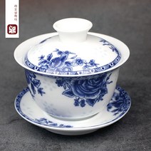 경덕진 청화개완 6종 100/150 ml 모란 연꽃 난초 청화 개완 도자기잔 찻잔, 청화 개완 100 ml