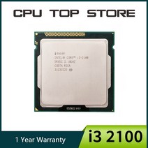 Intel-Core i3 2100 프로세서 3.1GHz 3MB 캐시 듀얼 코어 소켓 1155 데스크탑 CPU 중고, 한개옵션0