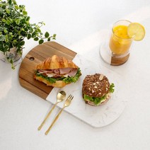 킨포크 마블 우드 플레이팅 도마 36cm