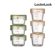 락앤락 [본사]락앤락 바로한끼 더편한 이유식용기 6P세트(215ml 3P +280ml 3P)