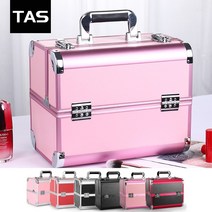 TAS 화장품가방 메이크업박스 메이크업가방, TAS메이크업박스（핑크）