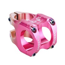 HASSNS Mtb 파워 스템 로드 바이크 산악 자전거 브리지 짧은 35mm 핸들 바 테이블 조절 가능한 라이저 31 8 사이클링, Pink-Titanium