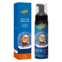 쉬즈곤 스노우 워터리스 샴푸 200ml 반려동물 강아지 고양이 발 샴푸 드라이 샴푸, 스노우 워터리스 샴푸 1개