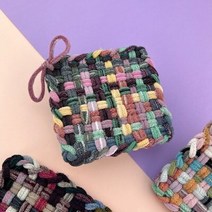 양말목 공예 직조틀 위빙 컵받침 만들기, 단품