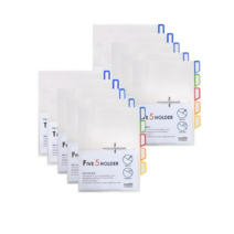 희망화일 5분류 인덱스홀더, 혼합 색상, 60개입