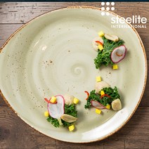 스틸라이트 접시 영국 빈티지 수입그릇, 소접시, 화이트, 1개