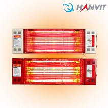 한빛 국산 천정형 벽걸이 근적외선 전기 히터 HV-1060 1500w 카페 사무실 식당 무전자파 히터 혈액순환 신진대사 촉진 찜질효과, 레드