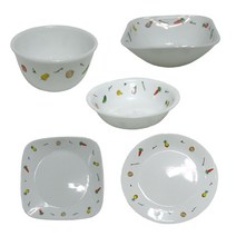 코렐 샐러드시즌 공기 대접 냉면기 찬기 접시 식기 그릇 단품선택, 1개, 원형접ΛI(소)