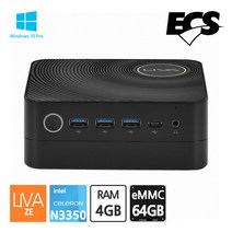 인텔 INTEL ECS LIVA ZE N3350 미니PC RS232 소형 컴퓨터 Win10, 단품