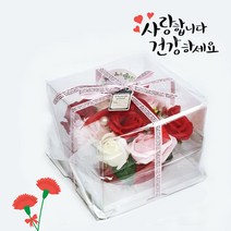 비누꽃 케이크 카네이션선물 어버이날 로즈플라워 스승의날