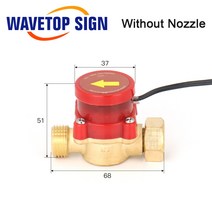 물흐름 스위치 센서 A B 압력 컨트롤러 자동 순환 펌프 스레드 커넥터 보호 CO2 레이저 튜브, 06 B 12 Caliber 12mm