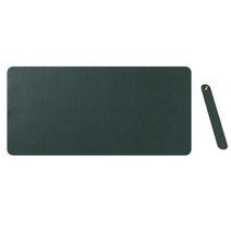 IAWI 가죽 데스크 매트 책상 패드 테이블 논슬립 와이드 대형 마우스 장패드, 다크그린