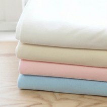 릴리패브릭 마스크원단]오가닉 양면다이마루 무지 4컬러, 화이트