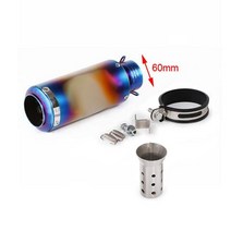 51mm 60mm 배기 SC 머플러 야마하 혼다 GSR750 Z250SL Ninja400 Z800 900 CBR300 500 S1000 ER6N SV650 R1 R3 R6, [10] -S-C- 60mm
