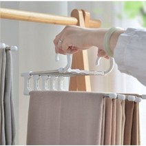 5단바지걸이 바지옷걸이 바지 정리대, 바지걸이-화이트