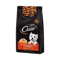 시저 사료 쇠고기 1kg 애견사료, 칠면조