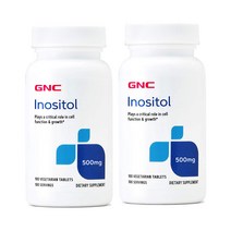 GNC 이노시톨 500mg 100정 x2, 2병