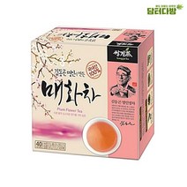 쌍계명차 김동곤명인 매화차 40티백, 상세페이지 참조